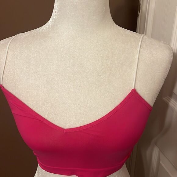 Free People Sweetheart Seamless  Brami  New Size XSmall / Small pink whi… - Picture 2 of 5